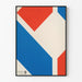 Geometrische Poster in Rood, Blauw en Wit - Muurdecoratie Artem Legrand