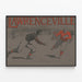 Vintage poster van Lawrenceville American football 1906 — ingelijst kunstwerk aan de muur