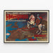 Vintage Poster Le Billard Georges Triomphe Universeel — ingelijst kunstwerk aan de muur