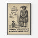 Vintage poster van Le Général Tom Pouce in het Théâtre du Vaudeville