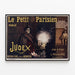 Vintage Poster Le Petit Parisien Judex Roman Ciné Arthur Bernède — ingelijst kunstwerk aan de muur
