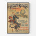 Vintage poster van eeuwigdurend schaatsen op ijs - Noordpool