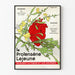 Vintage poster van Le Protensène Lejeune hart en geneeskrachtige planten