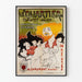 Vintage poster Le Quartier cabaret-artistiek en literaal salon