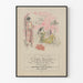 Vintage poster van het Universiteitskwartier en het studentenleven 1926