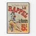 Vintage poster Le Rappel nummer 5c met tambourspeler