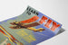 Vintage poster voor het leren vliegen met Curtiss-Wright
