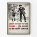 Britse propagandaposter Tweede Wereldoorlog - Laat Hitler aan mij over Sonny