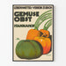 Vintage poster van groenten en fruit van de Stannahof Zürich