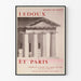 Decoratief poster Ledoux en Parijs voor historische muurdecoratie
