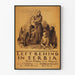 Vintage humanitaire poster Left Behind in Servië