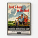 Vintage poster Lend a Hand on the Land - Vrijwillige landbouwcampagne