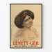 Vintage portretposter van Lénett-Gêr