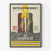 Vintage reclameposter van de Entéro-Pansement van dokter Zizine in korrels