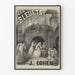 Vintage opera poster Les Bleuets van Jules Cohen