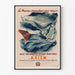Vintage poster van de zeelieden en de maritieme sociale diensten