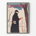 Vintage poster Lippincott's december - Illustratie man in de winter