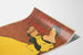 Vintage poster Lippincott's oktober met vrouw in gele jurk