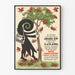 Vintage politieke poster Lijst 3 Liberalen met illustratie van een boom en rode insecten