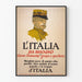 Italiaanse vintage poster over militaire voedselvoorziening