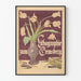 Vintage poster Lithografie Zum Gemsberg met tulpenboeket