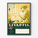 Vintage reclameposter Livartil artisjoktuitdrukking