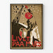 Vintage poster 'Livet Paa Mars' in picturale grafische stijl