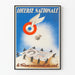Vintage poster Nationale Loterij Het geluk valt uit de hemel voor u