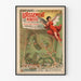Vintage poster van het park- en kasteelcomplex Pierrefitte