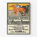 Vintage poster van de hippische race Magdeburger Rennverein 1914