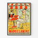 Vintage reclameposter Mandelamine tegen urineweginfecties