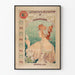 Vintage poster van Manufacture Royale de Corsets - Art Nouveau wanddecoratie