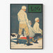 Vintage poster van merk PKZ - Wintersport en retro elegantie
