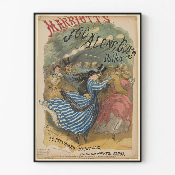 Vintage poster Polka Marriott's Jog Along Boys dansers