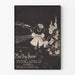 Vintage Martha-Jane poster in zwart-wit