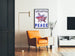 Muurschildering McCarthy Peace met gestreepte duif Poster