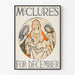 McClure's poster voor december met Madonna en engelen