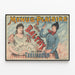 Vintage Poster Menus Plaisirs Louise Balty Revue Taraboum — ingelijst kunstwerk aan de muur