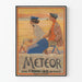 Vintage Poster Meteor - Wielrenners bij Zonsondergang