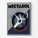 Vintage poster Mictasol urine-regelaar industriële stijl
