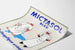 Vintage reclameposter Mictasol Blauw urine-antiseptisch
