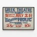 Poster Grieks Theater - Midzomernacht Plezier — ingelijst kunstwerk aan de muur