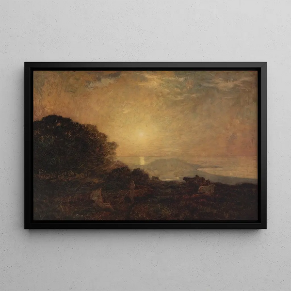 Landscape Painting - Émile-René Ménard — framed artwork on a wall