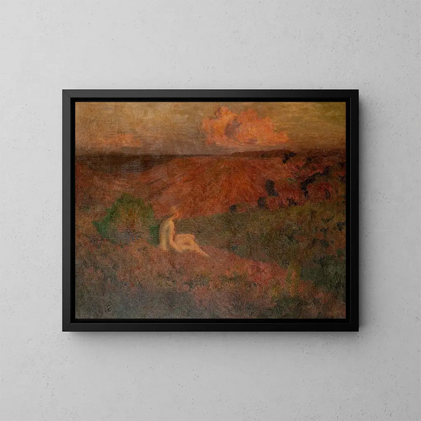 Solitude - Émile-René Ménard — framed artwork on a wall