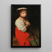 Bergère Italiaanse schilderij - Émile Lévy — ingelijst kunstwerk aan de muur