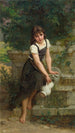 Aan de fontein - Émile Munier — weergave van het kunstwerk