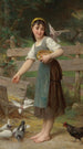 Voeden van de Duiven - Émile Munier — weergave van het kunstwerk