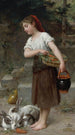 Voeden van de Konijnen - Émile Munier — weergave van het kunstwerk
