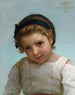 Portret van een jong meisje - Émile Munier — weergave van het kunstwerk