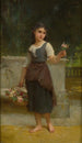 De Bloemenverkoopster - Émile Munier — weergave van het kunstwerk